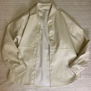 Leather jacket oversized